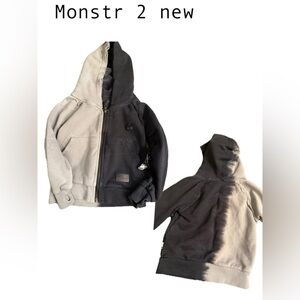 Monstr street wear boys 2t black grey jacket new